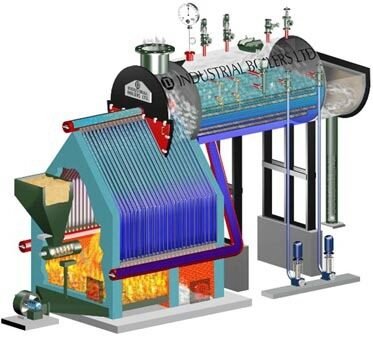 Hybrid boiler conversion system with chain grate